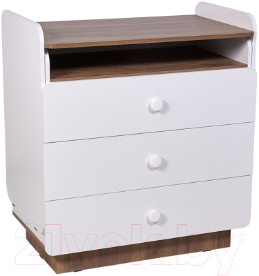 Комод пеленальный Polini Kids Ameli 3010 / 0002761.165 (белый/дуб крафт)