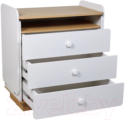 Комод пеленальный Polini Kids Ameli 3010 / 0002761.31 (белый/натуральный)