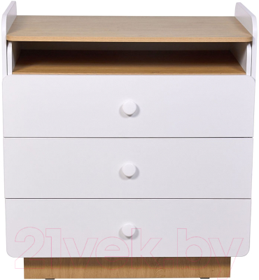 Комод пеленальный Polini Kids Ameli 3010 / 0002761.31 (белый/натуральный)