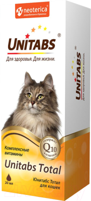 Кормовая добавка для животных Unitabs UT Total Капли для кошек U313 (20мл)