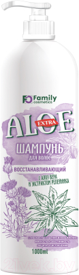 Шампунь для волос Family Cosmetics Extra Aloe Восстанавливающий (1л)