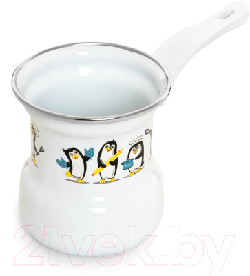 Изображение товара Турка для кофе ЭСТЕТ Пингвины / ЭТ-72332