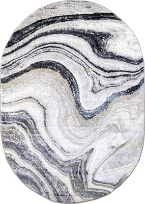 

Коврик, Liparis LP370-Grey-Black-Oval