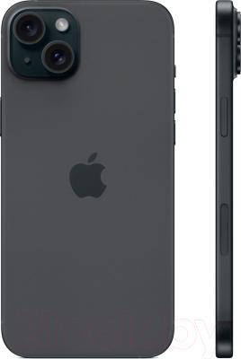 Смартфон Apple iPhone 15 Plus 256GB Dual Sim без e-sim / A3096 (черный)
