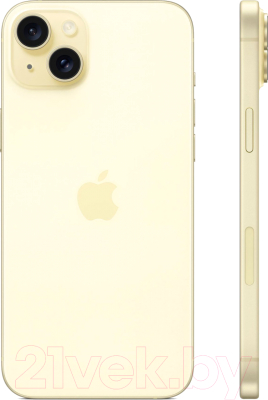 Смартфон Apple iPhone 15 Plus 256GB Dual Sim / A3096 (желтый)