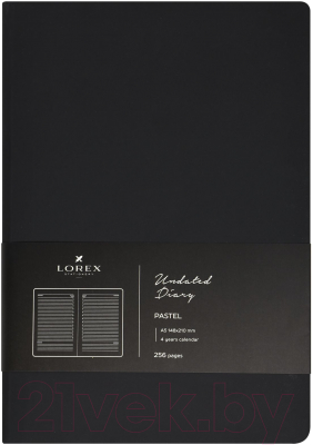 Ежедневник Lorex Pastel / LXDRA5-PABL (128л, черный)