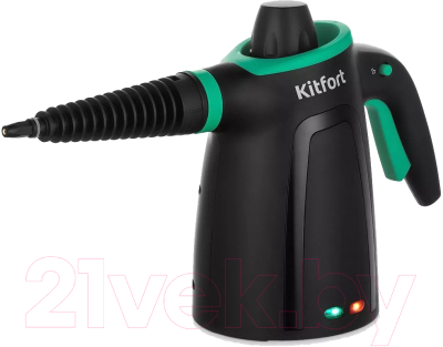 Пароочиститель Kitfort KT-9170-2 (черный/зеленый)