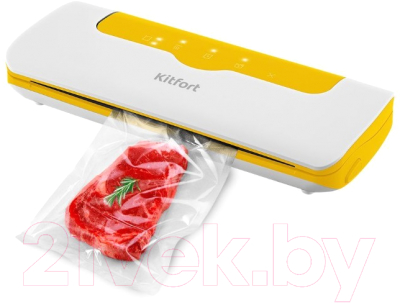 Вакуумный упаковщик Kitfort KT-1536-3 (белый/желтый)
