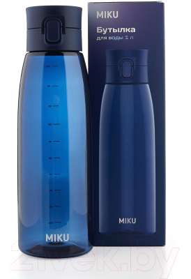Бутылка для воды Miku PL-BTL-1000-BLE (синий)