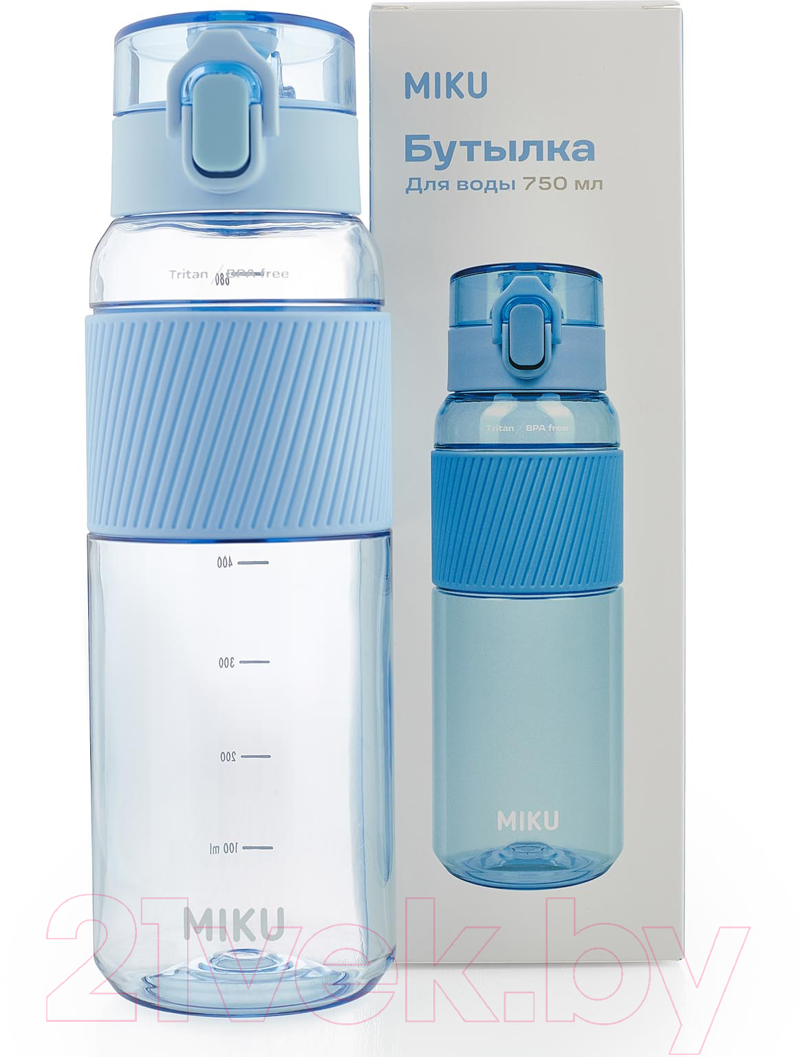 Бутылка для воды Miku PL-BTL-750-LBL (голубой) — фото 5