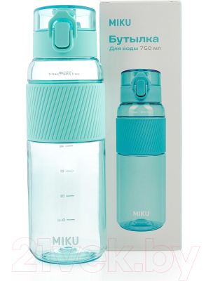 Бутылка для воды Miku PL-BTL-750-TRQ (бирюзовый)