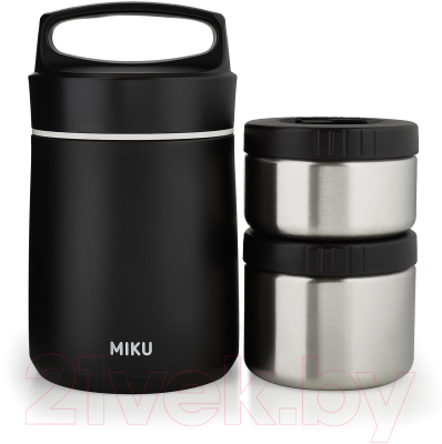 Термос для еды Miku TH-FD-1500BLK (1.5л, черный)