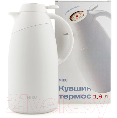 Термос для напитков Miku Кувшин / TH-JG-1500WHT (1.5л, белый)