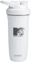 Шейкер спортивный Smartshake MTV (700мл, белый) - 