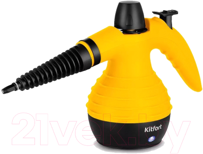 Пароочиститель Kitfort KT-9193-3 (черный/желтый)