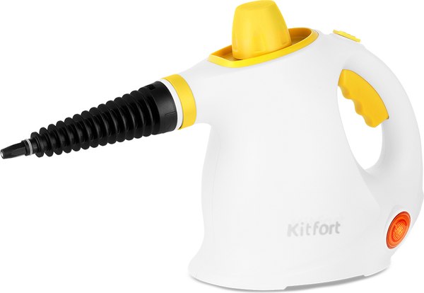 Пароочиститель Kitfort KT-9194-1 (белый/желтый)