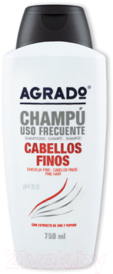 Шампунь для волос Agrado Fine Hair Frequent Use Shampoo Ежедневный для тонких волос (750мл)