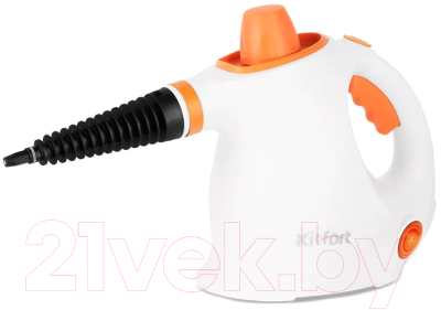 Пароочиститель Kitfort KT-9194-2 (белый/оранжевый)