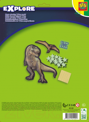Декор настенный SES Creative Explore Мир светящихся динозавров T-Rex / 25129