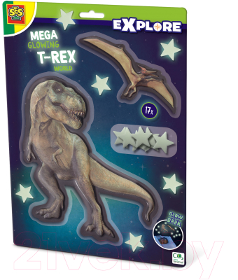 Декор настенный SES Creative Explore Мир светящихся динозавров T-Rex / 25129