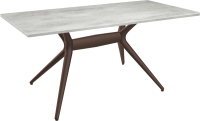 Обеденный стол Sheffilton SHT-TU30-2/TT 120x80 (коричневый/бетон светлый) - 
