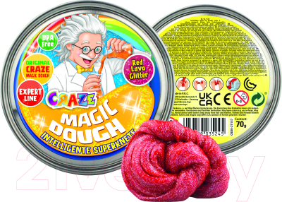 Набор для творчества Craze Magic Dough Попрыгунчик Опыты профессора / 35245.D (красный)