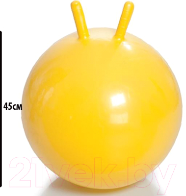 Гимнастический мяч Gold Cup 45BL (желтый, с рисунками)