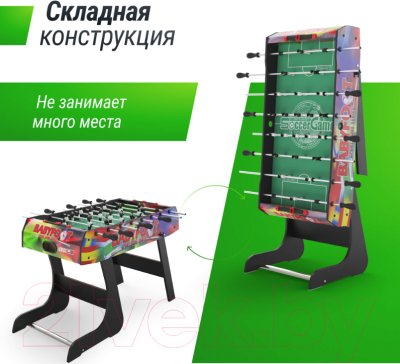 Изображение товара Настольный футбол UNIX Line GTSFU122X61CL
