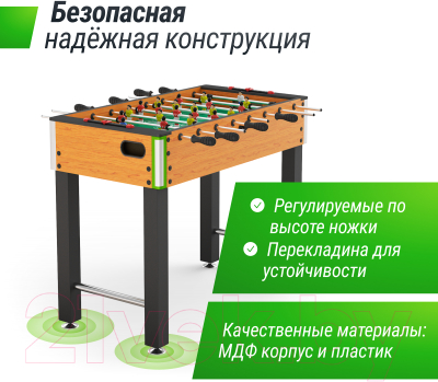 Изображение товара Настольный футбол UNIX Line GTSFU122X64WD