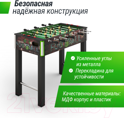 Изображение товара Настольный футбол UNIX Line GTSFU122X64CL
