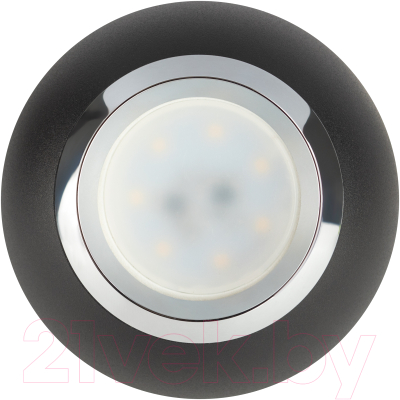 Потолочный светильник ЭРА PL32 BK/CH MR16 GU10 / Б0061380 (черный/хром)