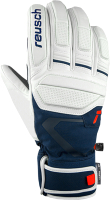 Перчатки лыжные Reusch Alexis Pinturault  / 6301113_1027 (р-р 8, White/Dress Blue) - 