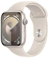 Умные часы Apple Watch Series 9 GPS 45mm (Starlight, ремешок S/M) - 