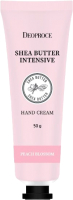 Крем для рук Deoproce Shea Butter Intensive Hand Cream Peach Blossom (50г) - 