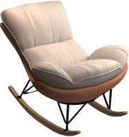 Кресло-качалка Mio Tesoro Монга (оранжевый/белый) - 