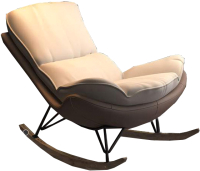 Кресло-качалка Mio Tesoro Монга (коричневый/ белый) - 