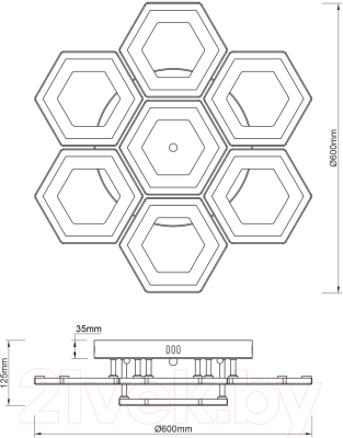 Люстра ESCADA Hexagon 10204/7LED