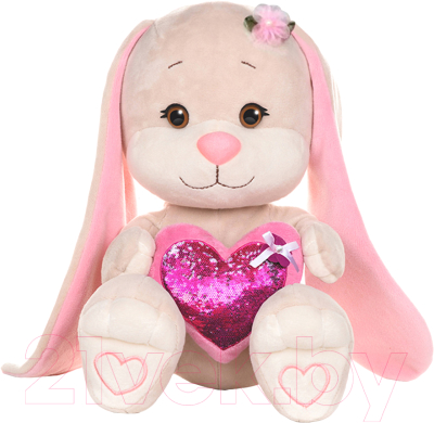 Мягкая игрушка Jack&Lin Зайка с розовым сердцем / JL-MRT-08202301-20