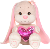 Мягкая игрушка Jack&Lin Зайка с розовым сердцем / JL-MRT-08202301-35 - 