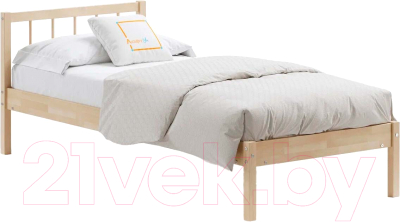 Двуспальная кровать Домаклево Мечта 4 80x200 (береза/натуральный)