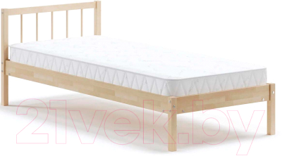 Двуспальная кровать Домаклево Мечта 4 80x200 (береза/натуральный)