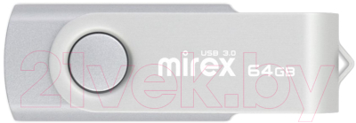 Usb flash накопитель Mirex Swivel Silver 64GB (13600-FM3SVS64)