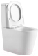 Миниатюра изображения товара Унитаз приставной Abber Bequem AC1112TMW (белый матовый)
