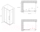 Миниатюра изображения товара Душевой уголок Abber Schwarzer Diamant AG30170H-S100