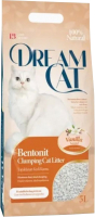Наполнитель для туалета Dream Cat Бентонитовый Vanilla (5л) - 