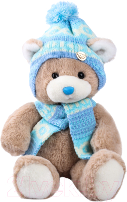 Мягкая игрушка Milo Toys Little Friend Мишка в шапке и шарфе / 9905642