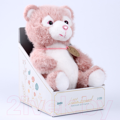 Мягкая игрушка Milo Toys Little Friend Медведь / 9905640 (розовый)