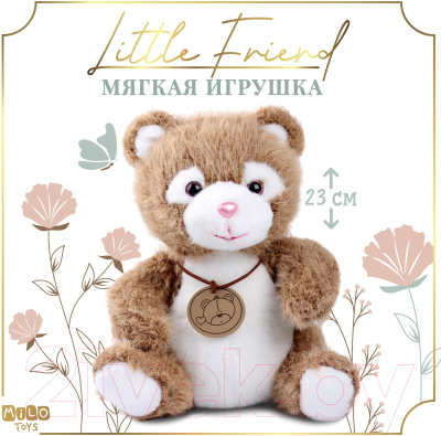 Мягкая игрушка Milo Toys Little Friend Медведь / 9905639 (коричневый)