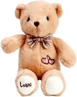 Мягкая игрушка Sima-Land Медведь с бантом и сердцем / 10091832 (бежевый) - 