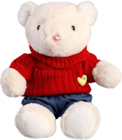 Мягкая игрушка Milo Toys Little Friend Мишка в красном свитере / 9905638 - 